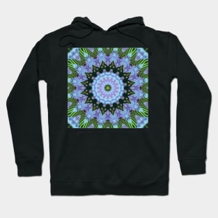 Circuitboard fire Kaleidoscope Pattern (Seamless) 11 Hoodie